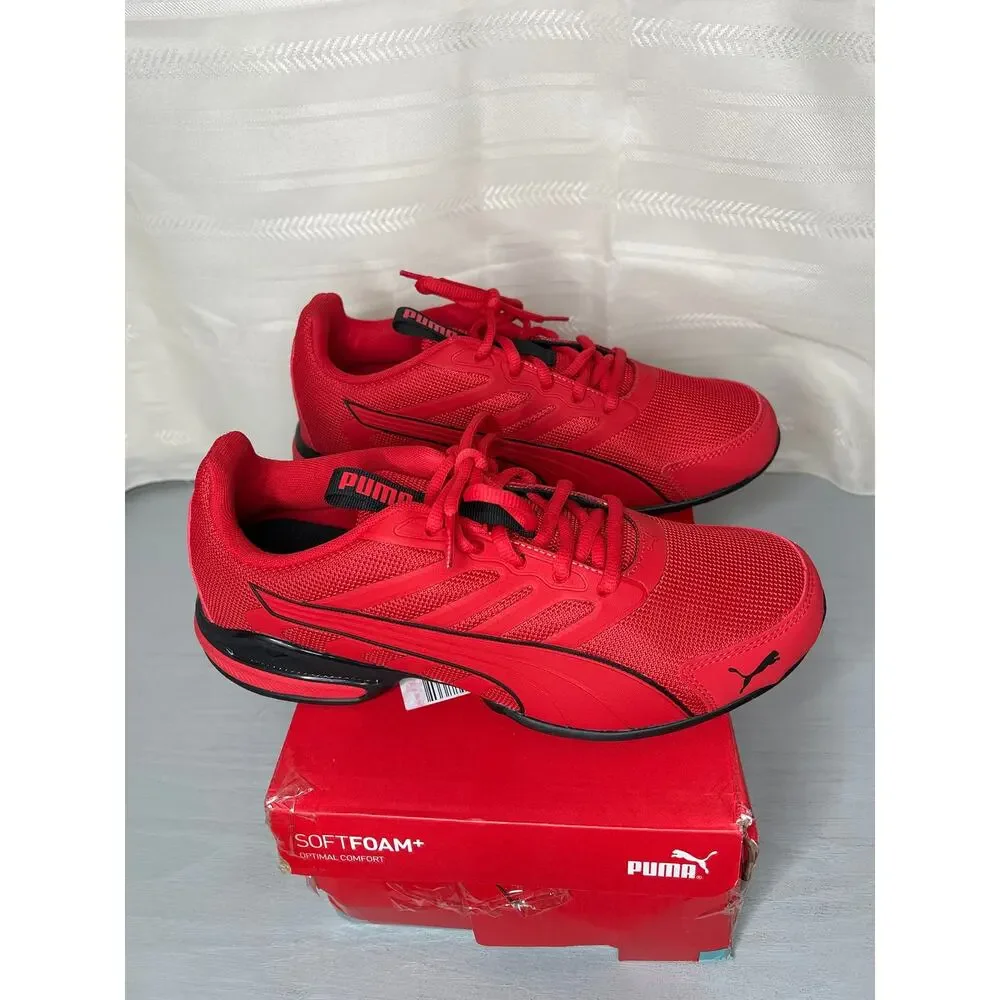 Puma Electro Mens 9.5 For All Time Red Softfoam Running Shoes